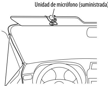 JVC KS-BTA200 - Instale la unidad de micrófono. - 1