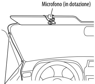 JVC KS-BTA200 - Applicare il microfono nel punto stabilito. - 1