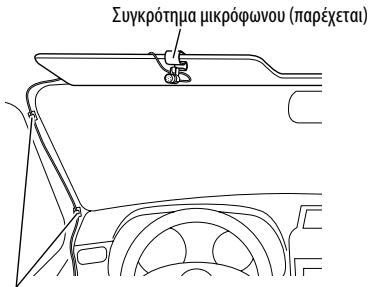 JVC KS-BTA200 - Τοποθετήστε το συγκρότημα μικρόφωνου. - 1
