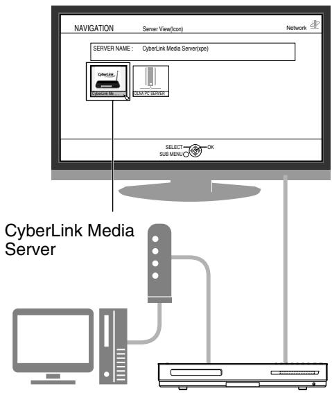 JVC NX-BD3 - Démarrage de cyberlink media server - 2