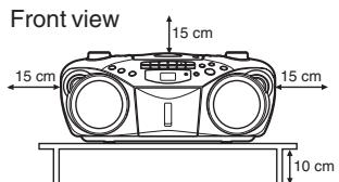JVC RC-EX16B - Caution: Proper Ventilation - 1