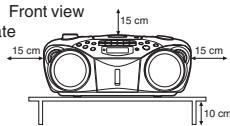 JVC RC-EX16B - Caution: Proper Ventilation - 1