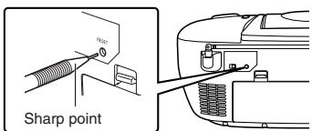JVC RC-EX16B - Resetting the unit - 1