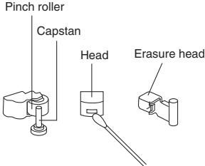 JVC RC-EX16B - CLEANING THE TAPE HEADS - 1