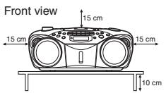 JVC RC-EX16B - Caution: Proper Ventilation - 1