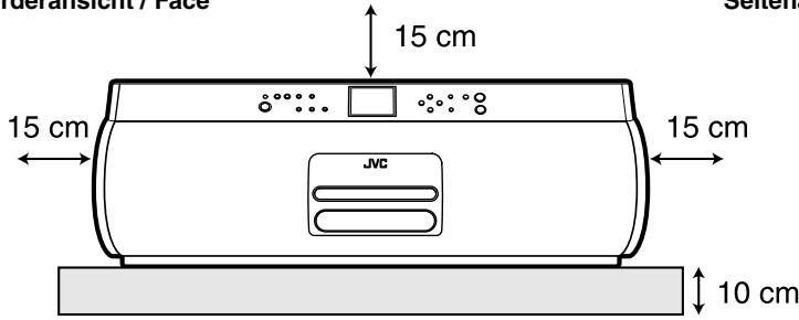 JVC RD-HA3W - Achtung: Ausreichende Belüfung - 1