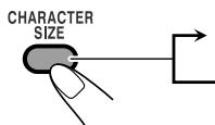 JVC RD-HA3W - Ändern der Zeichengröbe - 2