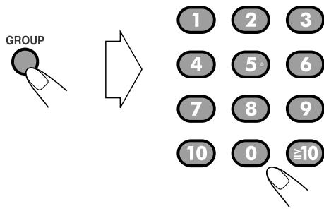 JVC RD-HA3W - Zum direkten Wahlen einer Gruppe - 2