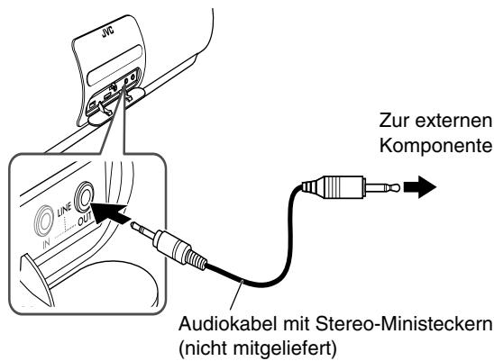 JVC RD-HA3W - Zum Aufnahmen des Wiedergabetons an einer externen Komponente INFO - 1