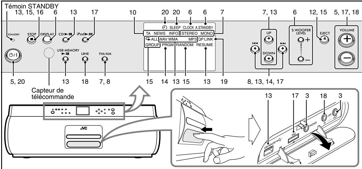 JVC RD-HA3W - Description des pièces - 1