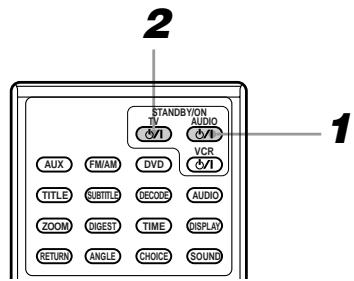 JVC TH-A9R - To turn on the system and TV - 4