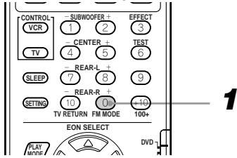 JVC TH-A9R - Selecting the FM reception mode - 1