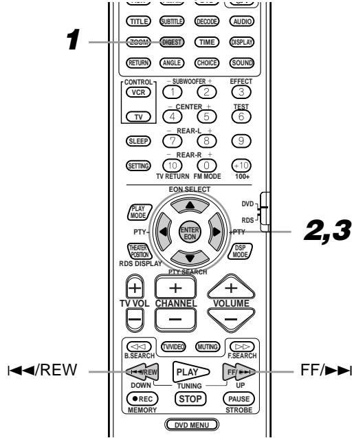 JVC TH-A9R - To select the screen for playback from the digest screen [DIGEST] - 3