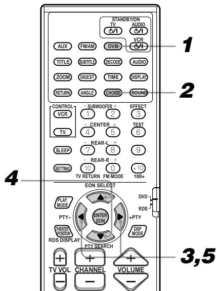 JVC TH-A9R - Using the preference setting menus - 1