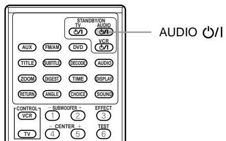 JVC TH-A9R - To turn the system power supply ON and OFF (standby) - 1