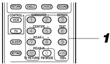 JVC TH-A9R - From the remote control only: - 1
