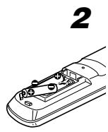 JVC TH-A9R - Putting batteries in the remote control - 2
