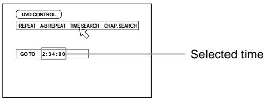 JVC TH-A9R - Press the   cursors to move the pointer to [TIME SEARCH], then press ENTER. - 1