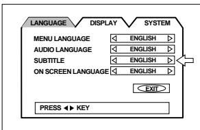 JVC TH-A9R - Choosing subtitle language - 1