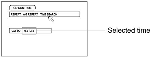 JVC TH-A9R - Press the   cursors to move the pointer to [TIME SEARCH], then press ENTER. - 2