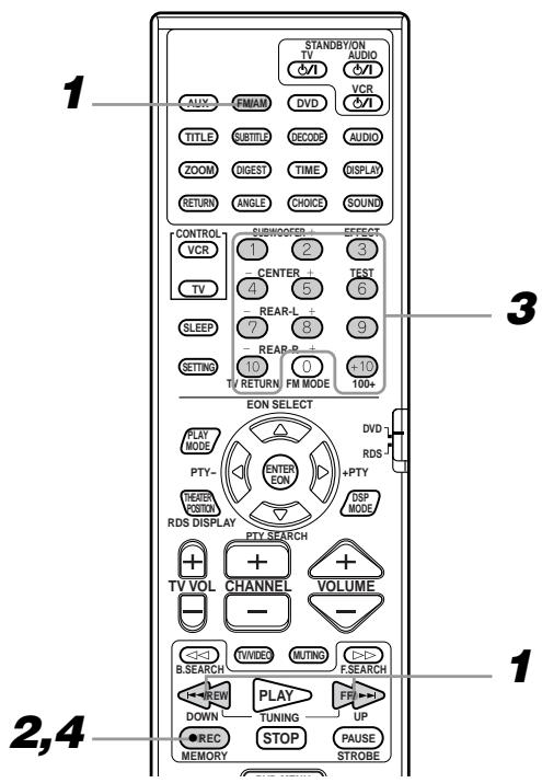 JVC TH-A9R - To store the preset stations Before you start, remember... - 1