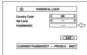 JVC TH-A9R - Enter your current 4-digit password using the number buttons (0 to 9) and press ENTER. - 1