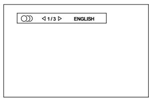 JVC TH-A9R - Press AUDIO or the   cursors to select the desired audio language or sound. - 2
