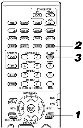 JVC TH-A9R - Adjusting DSP effect - 1