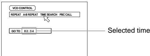 JVC TH-A9R - Press the   cursors to move the pointer to [TIME SEARCH], then press ENTER. - 3