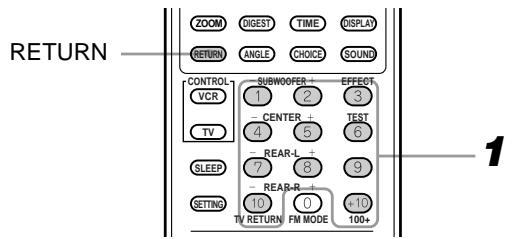 JVC TH-A9R - From the remote control only: - 1