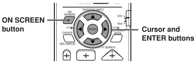 JVC TH-V70R - Basic operation through the on-screen bar - 1