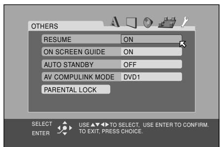 JVC TH-V70R - OTHERS menu (see page 66) - 1