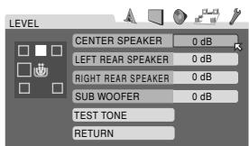 JVC TH-V70R - LEVEL menu - 1