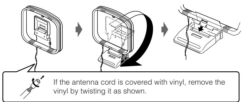 JVC TH-V70R - Setting up AM (MW) loop antenna - 1