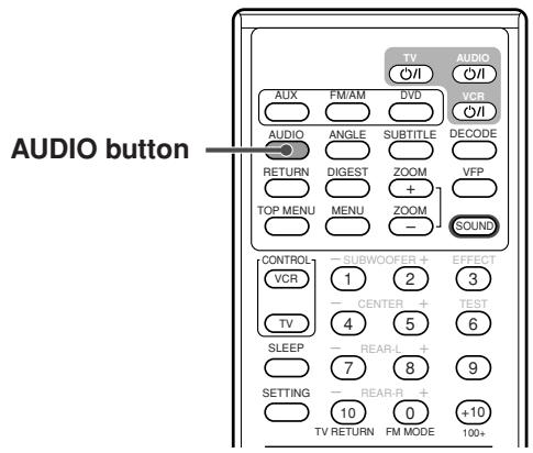 JVC TH-V70R - Selecting the audio channel - 2