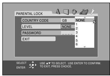 JVC TH-V70R - Setting Parental Lock - 4
