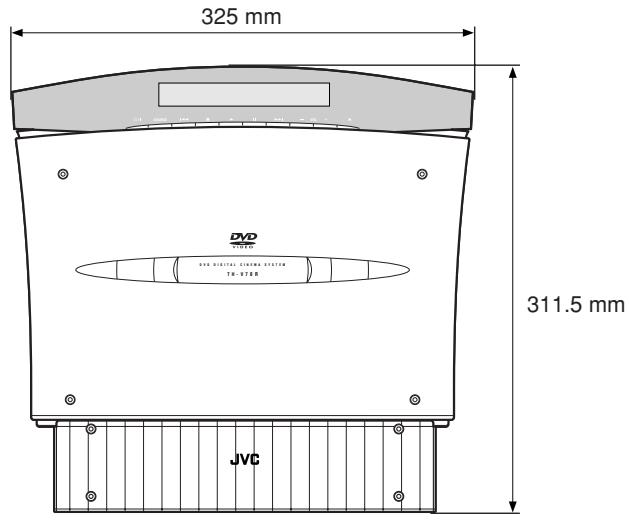 JVC TH-V70R - Dimensions for installation - 1