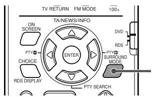 JVC TH-V70R - Selecting the surround mode - 1