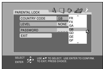 JVC TH-V70R - Setting Parental Lock - 3