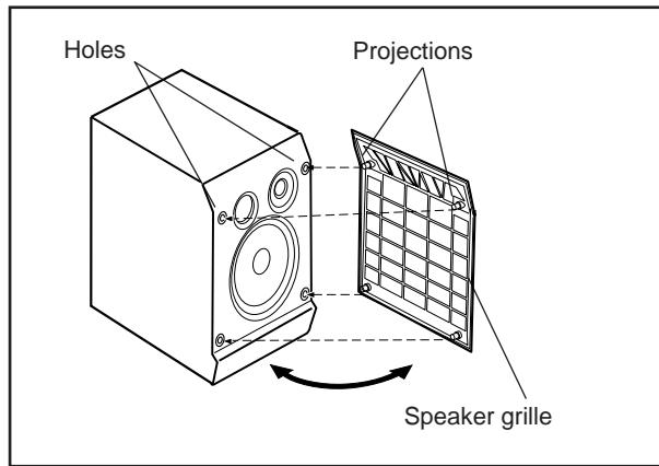 JVC UX-A70MDR - To remove the speaker grilles - 1
