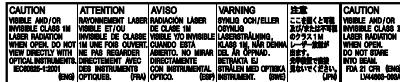 JVC UX-G300 - IMPORTANT FOR LASER PRODUCTS - 1