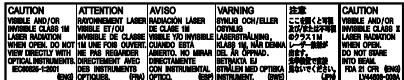 JVC UX-G300 - IMPORTANT FOR LASER PRODUCTS - 1