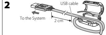 JVC UX-G300 - Attaching the Core Filter - 2