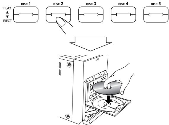JVC UX-G70 - To insert a disc - 1