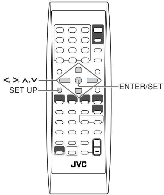 JVC UX-G70 - Setup Menu Operations INFO - 1