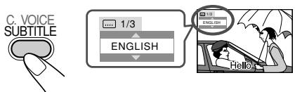 JVC UX-G70 - Selecting the Subtitle Language - 2