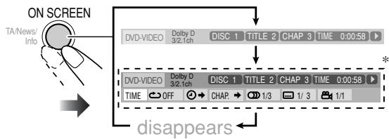 JVC UX-G70 - To operate using the On-screen Bar - 1