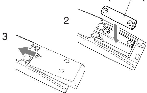 JVC UX-J50 - Putting the Batteries into the Remote Control - 2