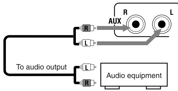 JVC UX-J50 - To connect an audio equipment - 2