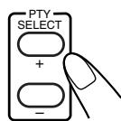 JVC UX-J60 - Press PTY SELECT + or PTY SELECT – until the PTY code you want appears on the display. - 1